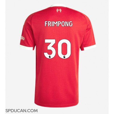 Muški Nogometni Dres Liverpool Jeremie Frimpong #30 Domaci 2025-26 Kratak Rukav Muški Nogometni Dres Liverpool Jeremie Frimpong #30 Domaci 2025-26 Kratak Rukav
